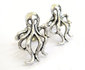 Octopus Cufflinks Silver Beach Wedding Unique Shape Mens Gift Squid Cuff Links ($19.95)