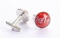 Cuff Links -Coca-Cola-Red - shop.kotik-design.com ($20-50)