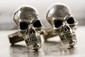 Sterling Silver Skull Cuff Links Original Carving  made in NYC ($100.00)