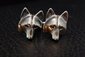 Wolf Mask Cuff Links - White Bronze ($78.00)
