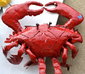 Recycled Metal Crab Garden Art