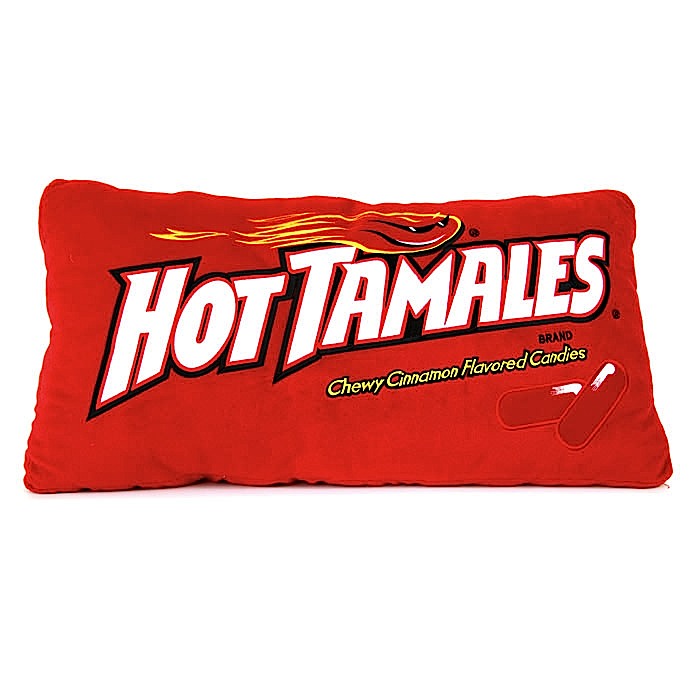 HOT TAMALES® 21" or 27" PLUSH PILLOW ($16.99 - $19.99): PEEPS AND COMPANY®