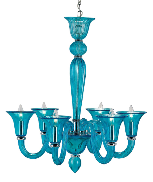 Giustina Chandelier, Blue: Beach Decor, Coastal Home Decor, Nautical Decor, Tropical Island Decor & Beach Cottage Furnishings