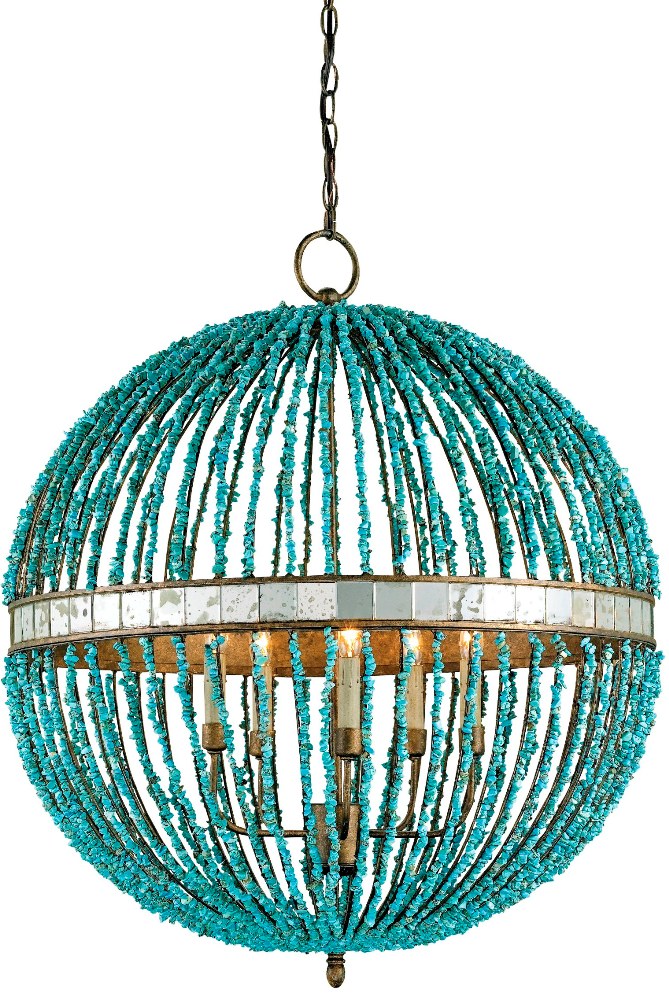 Alberto Orb Chandelier: Beach Decor, Coastal Home Decor, Nautical Decor, Tropical Island Decor & Beach Cottage Furnishings