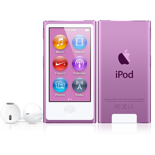 Purple iPod nano with Multi-Touch