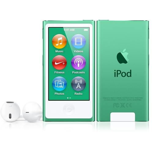 Green iPod nano with Multi-Touch