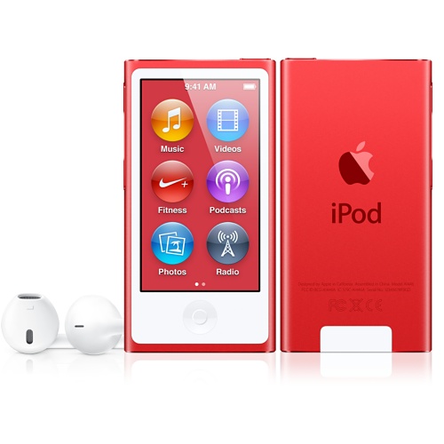 Product Red iPod nano with Multi-Touch