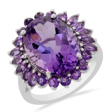 Amethyst Ring - Sterling Silver
